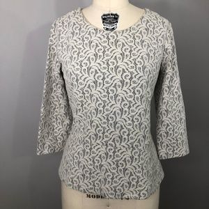 J.Crew Lace Peplum Top